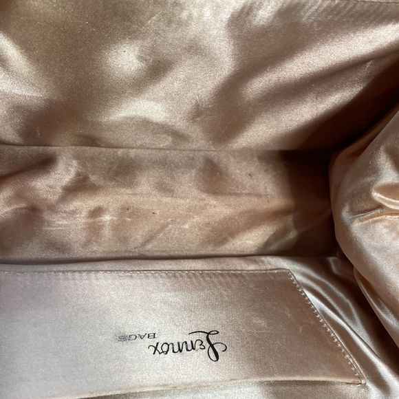 Vintage 1960’s Lenox Bags Hand Bag Gold with hand strap - Picture 7 of 14